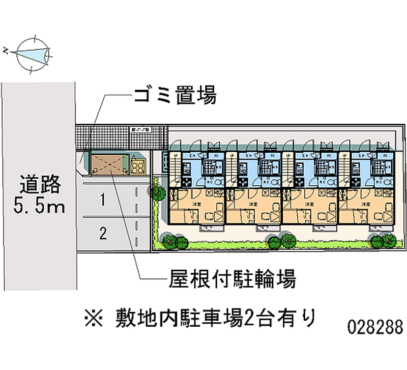 レオパレス本城 区画図