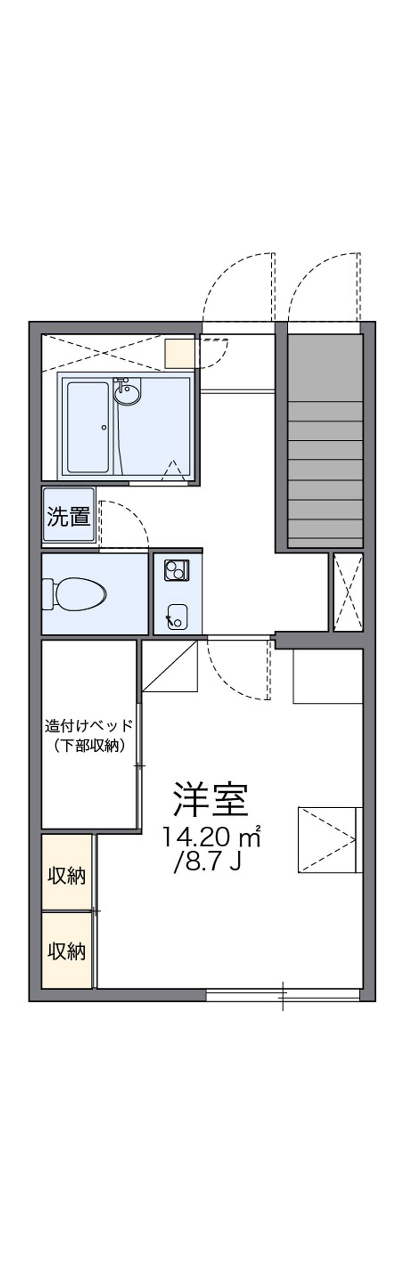 レオパレスジャスミン 間取図