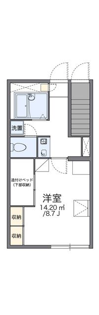 レオパレスジャスミン 間取り図