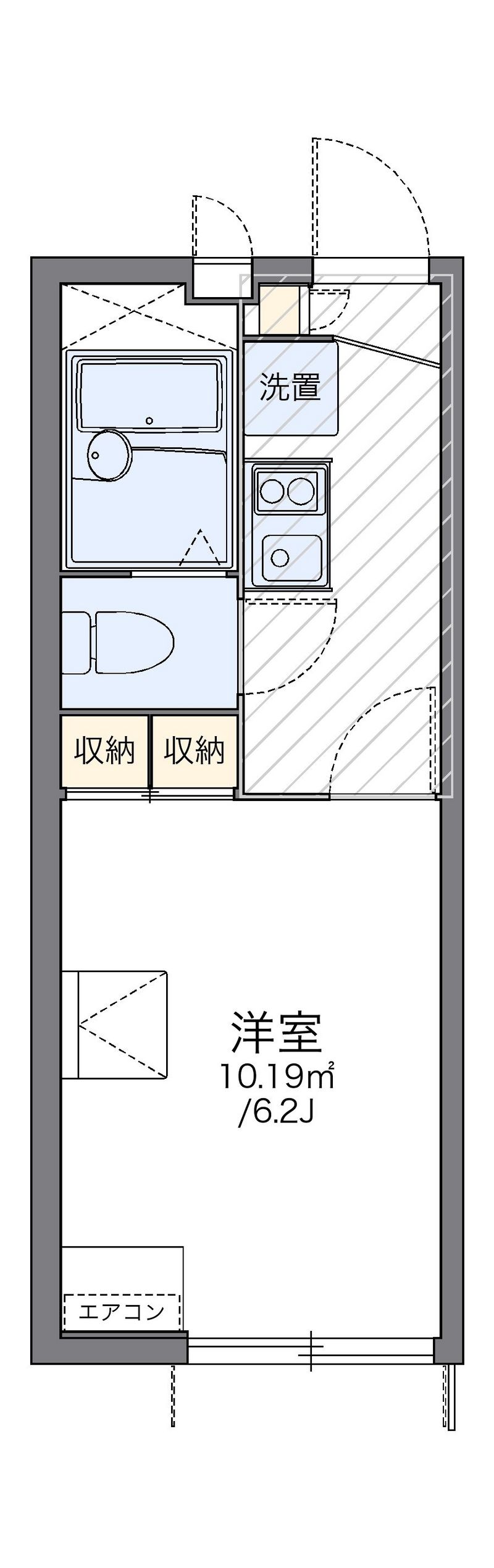 レオパレス広貴Ｅ 間取図