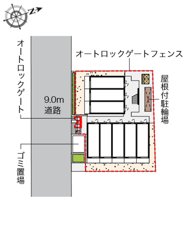 レオパレスエレガンス　ムサシノ 配置図