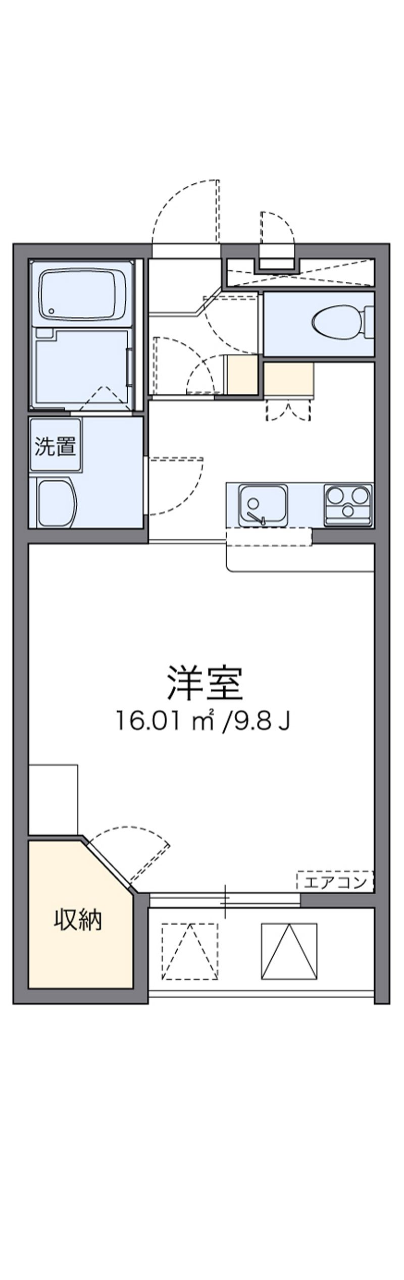レオパレスノワール　Ⅱ 間取図
