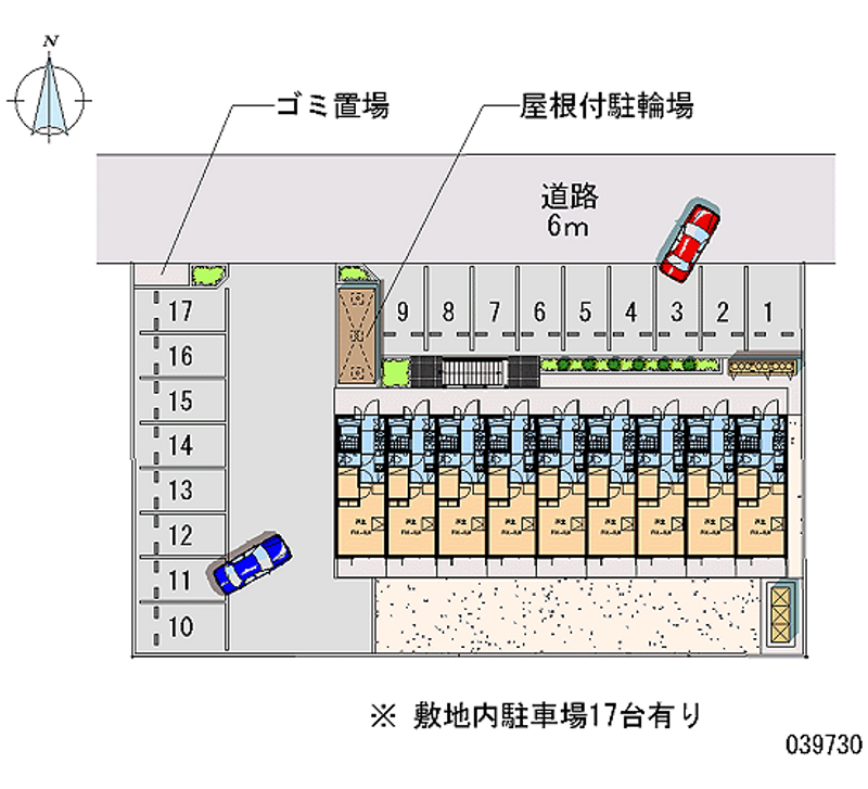 レオパレス扇Ⅲ 月極駐車場