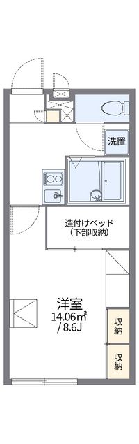 レオパレスカルカソンヌ 間取り図