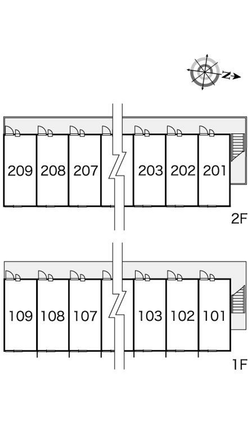 レオパレス天橋立 間取配置図