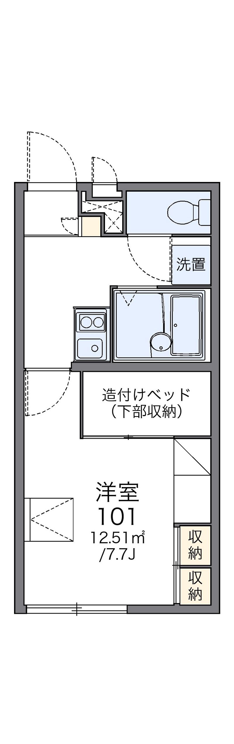 レオパレスＲＥＤ　Ⅱ 間取図