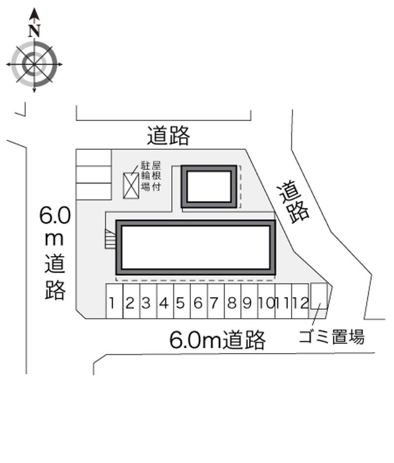 レオパレス五ヶ丘 配置図