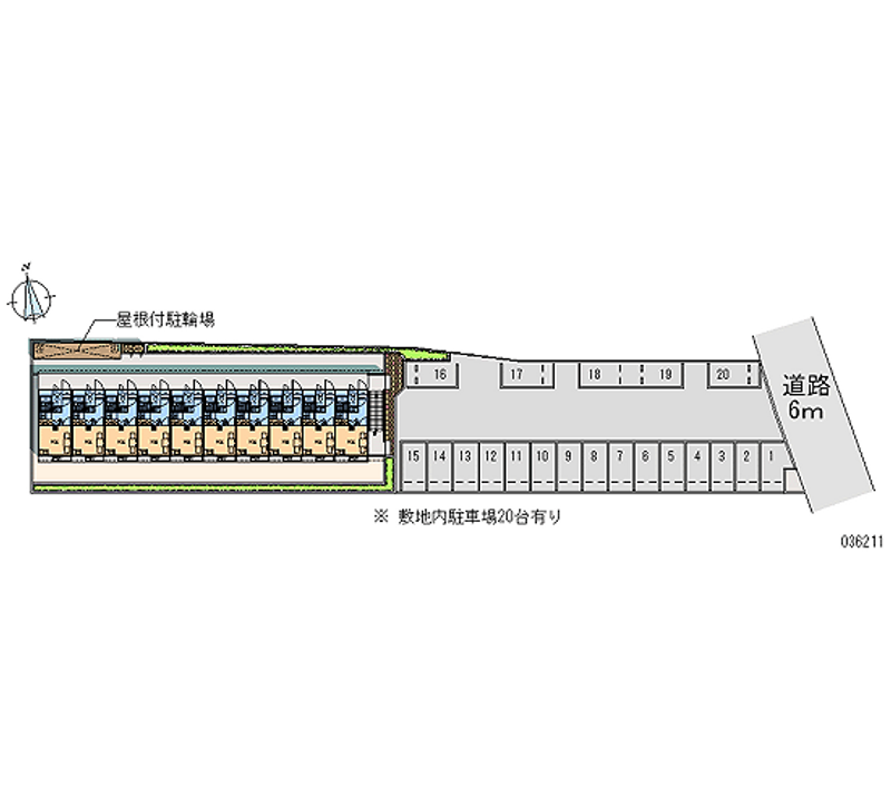 レオパレス髙樹グリーンともべⅢ 月極駐車場