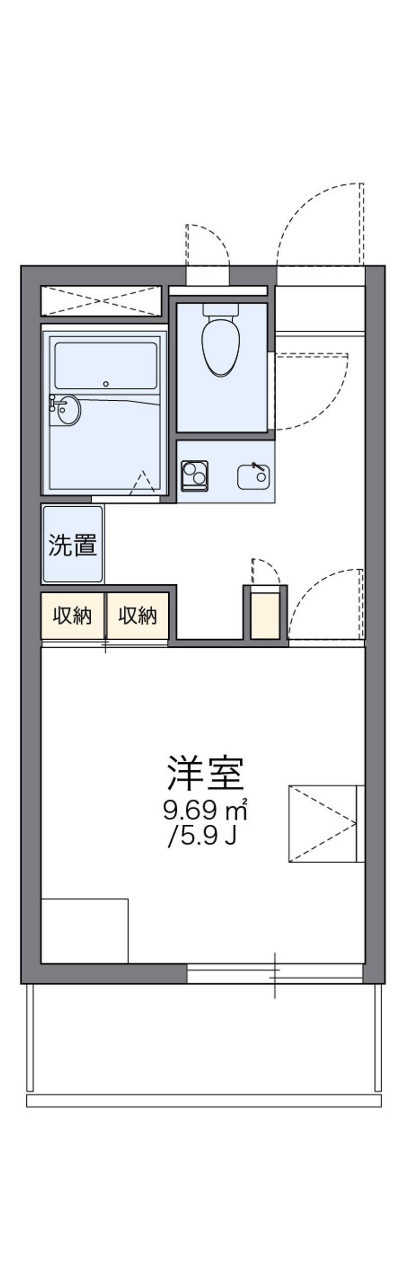 レオパレスグランデ泉Ｂ 間取図