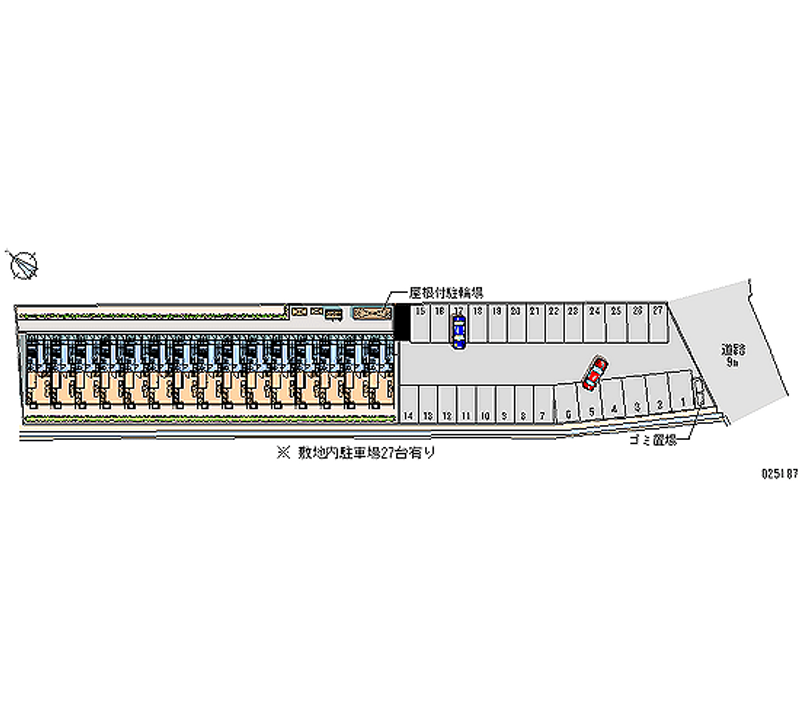 25187月租停車場