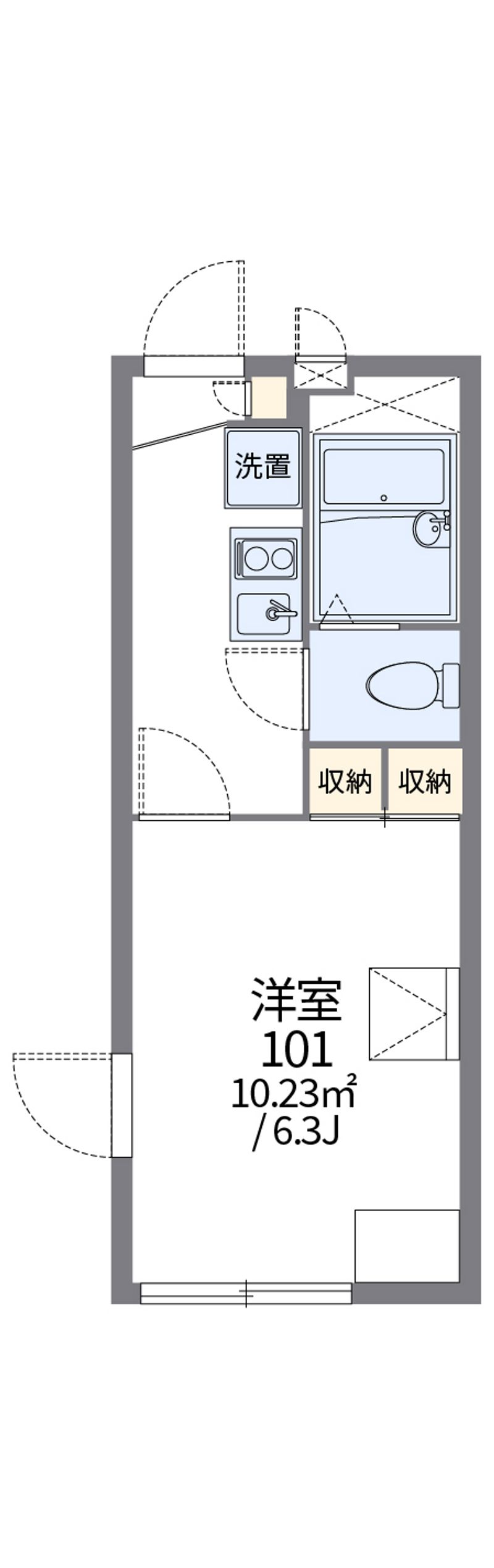 レオパレス高砂ＬＡ１ 間取図