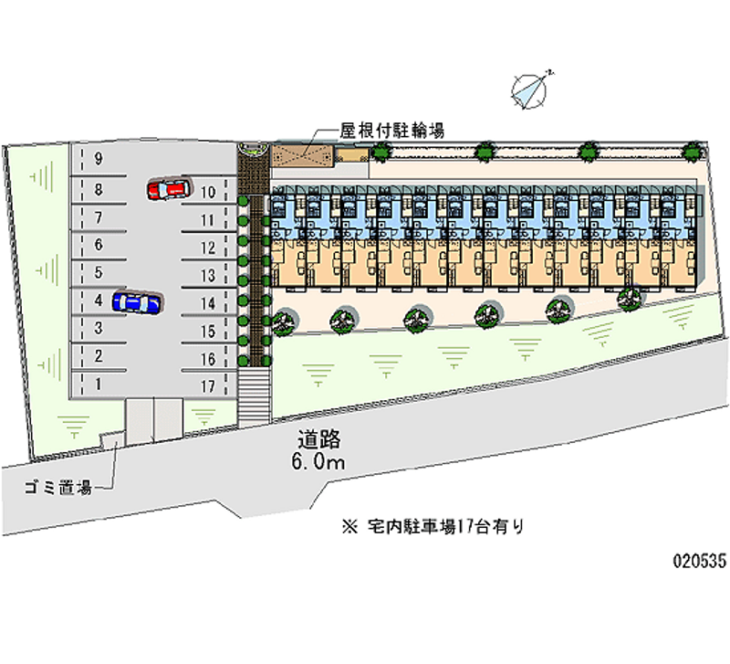 レオパレス白土 月極駐車場