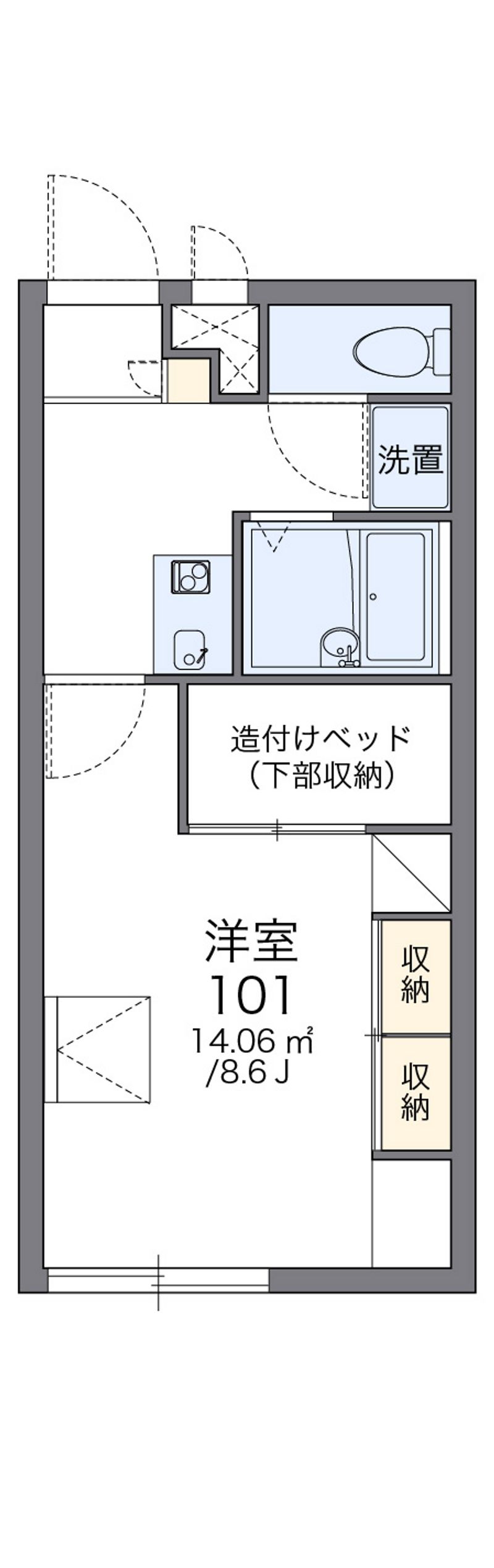 レオパレス花葉Ｂ 間取図