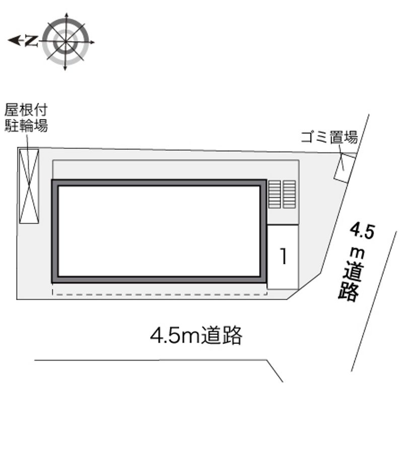 レオパレスリバーサイド藤 配置図