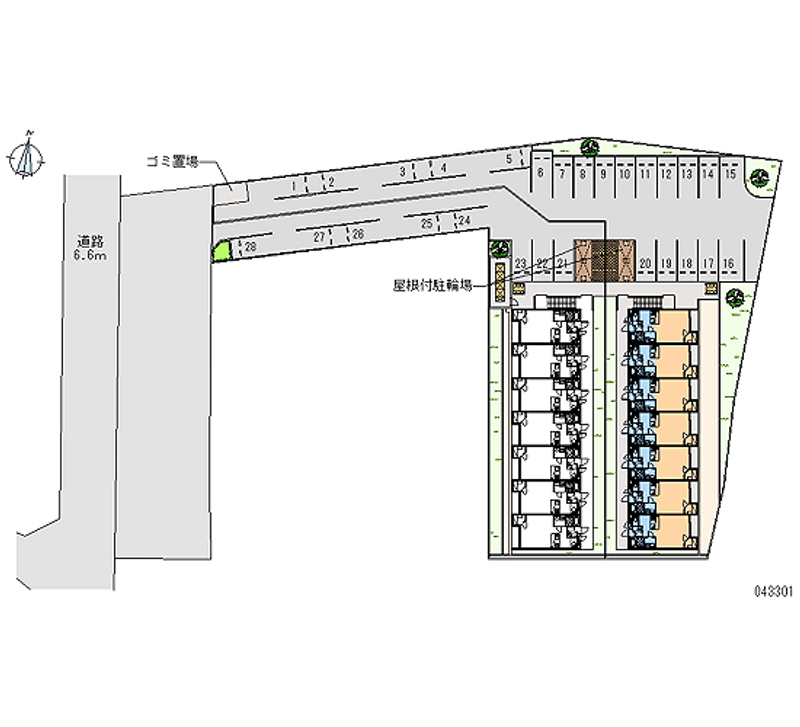 43301 bãi đậu xe hàng tháng