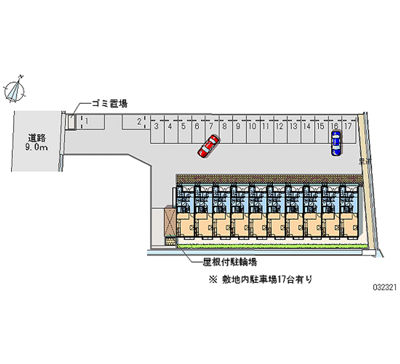 レオパレスシュトラール 月極駐車場