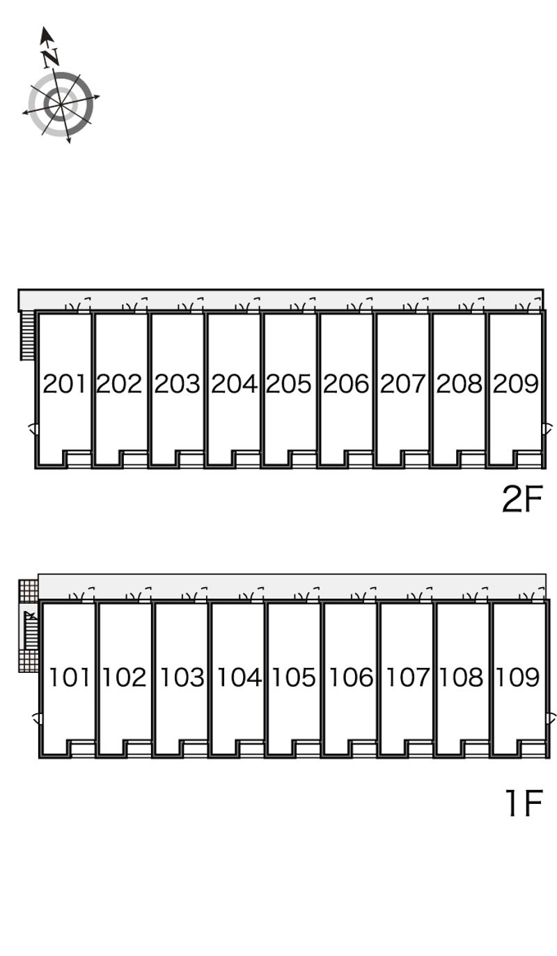 レオネクストシティーパレス２ 間取り配置図