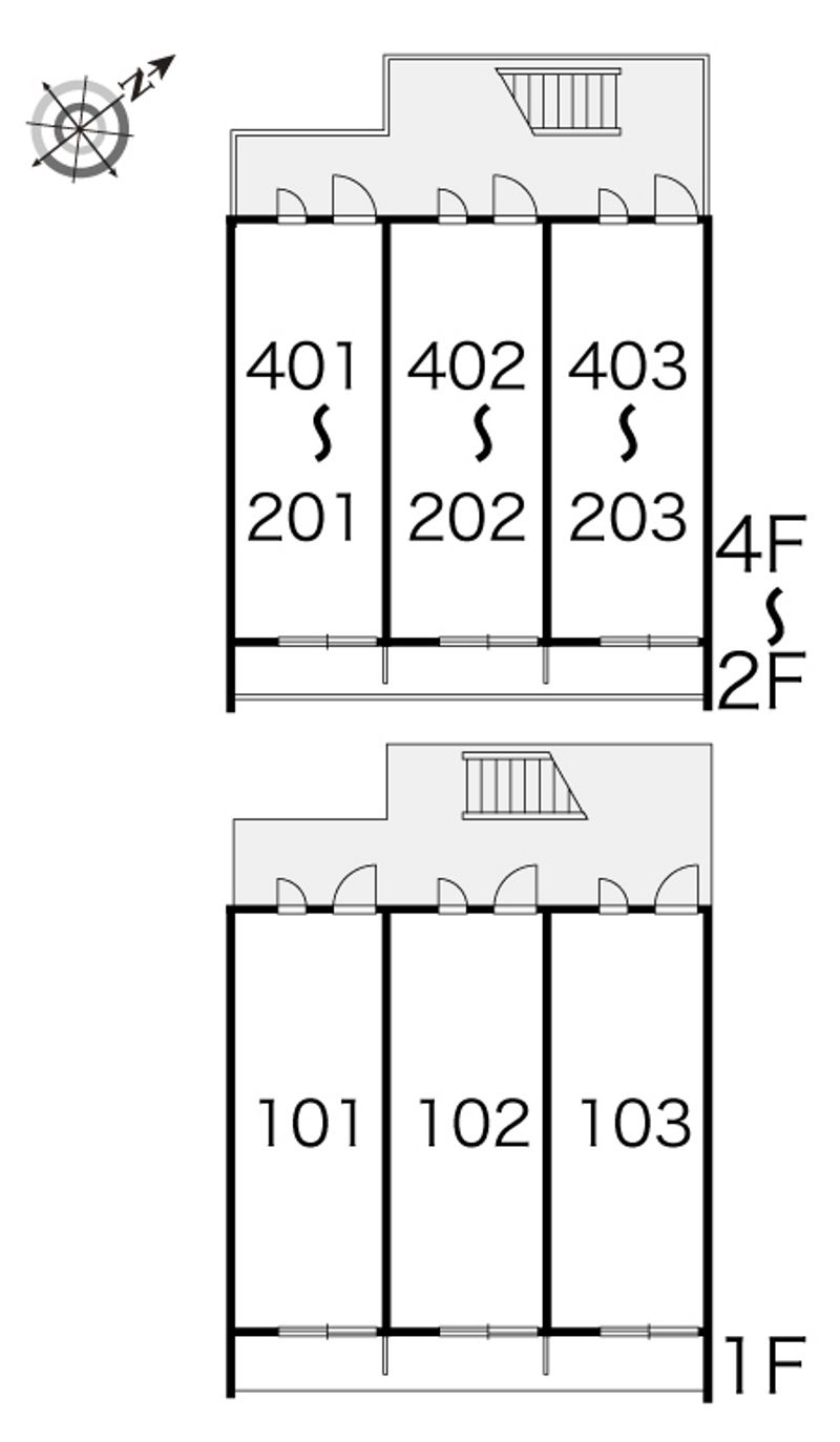 レオパレスホーマルハウト 間取配置図