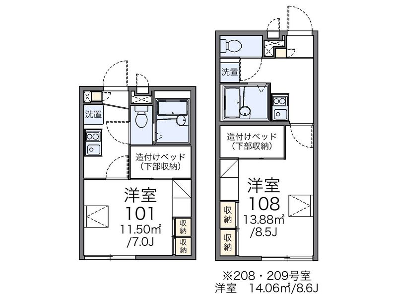 レオパレスエスト 間取図