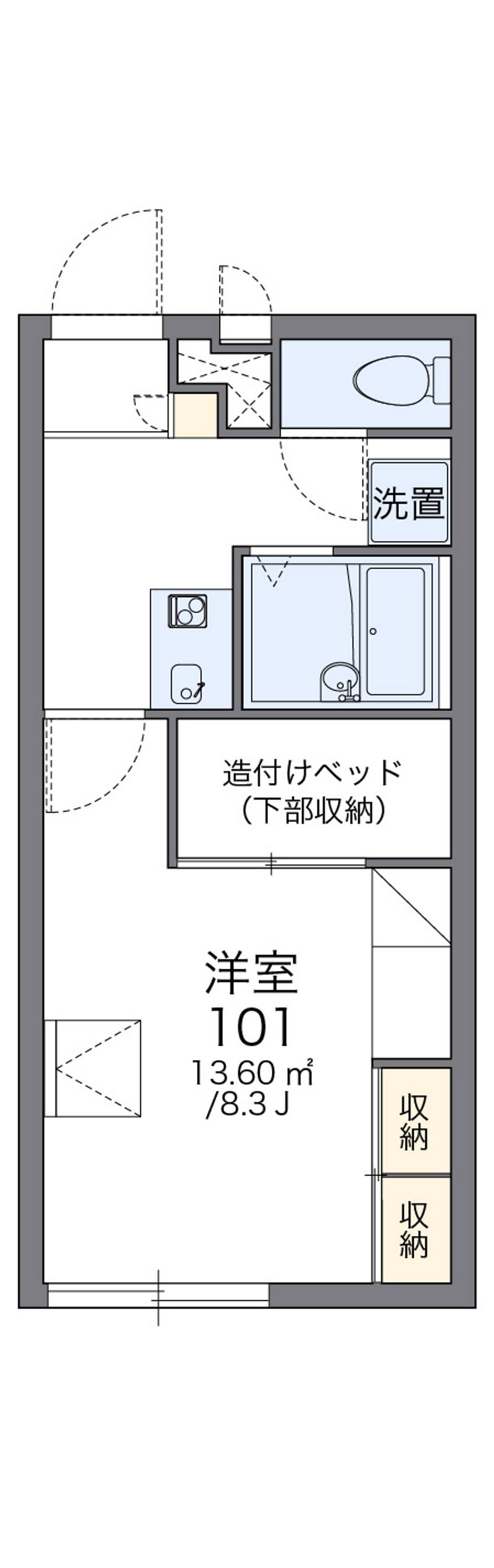 レオパレスＺＵＭ　ＺＵＭ 間取図