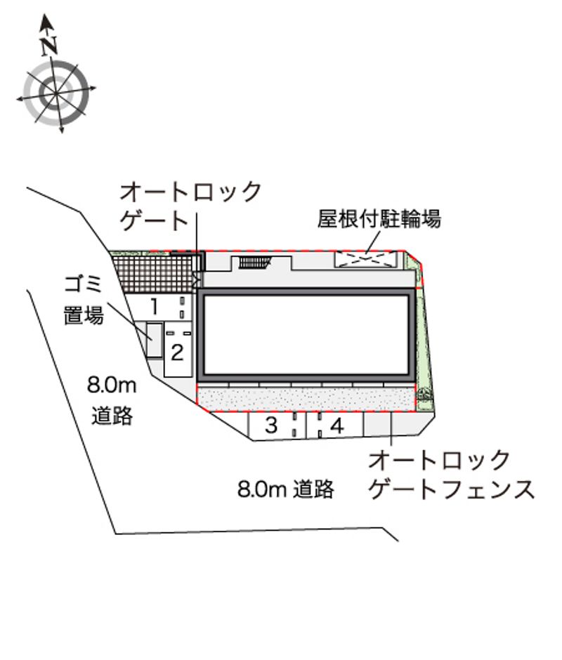レオパレスソルヴェーグ 配置図