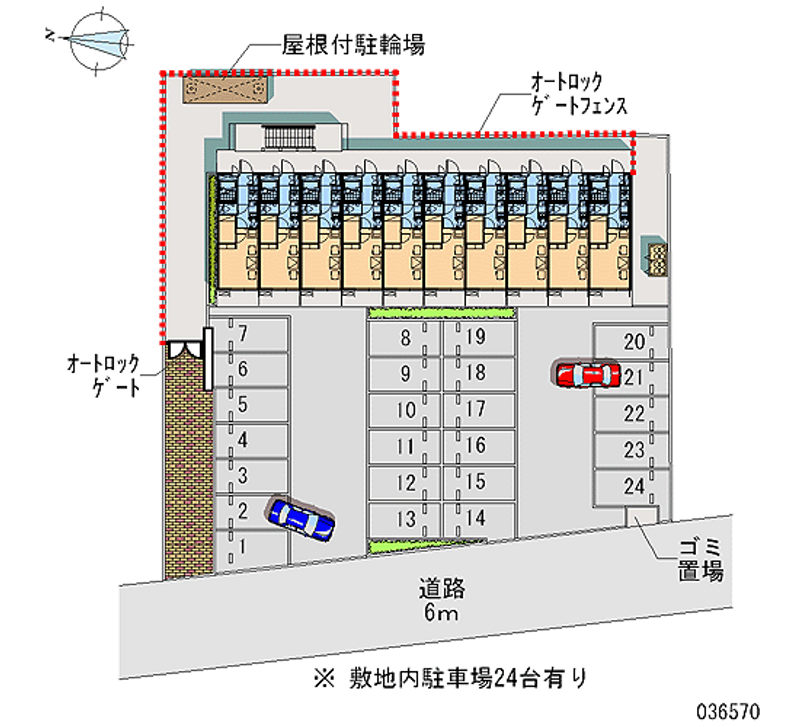 レオパレストラストワーズィ 月極駐車場