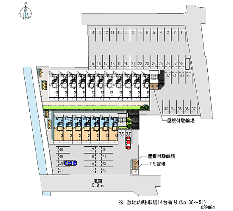 39064 Monthly parking lot