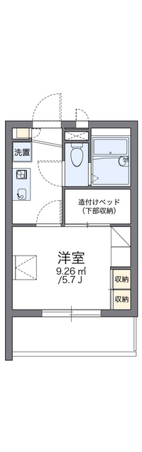 レオパレスグラッドⅡ 間取り図