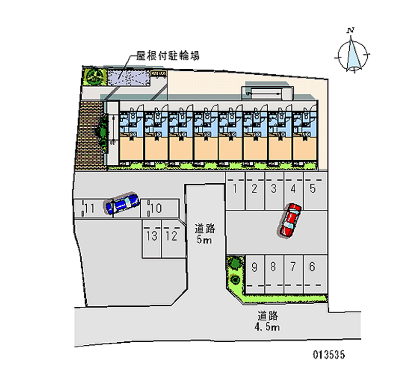 レオパレスグリーン 月極駐車場