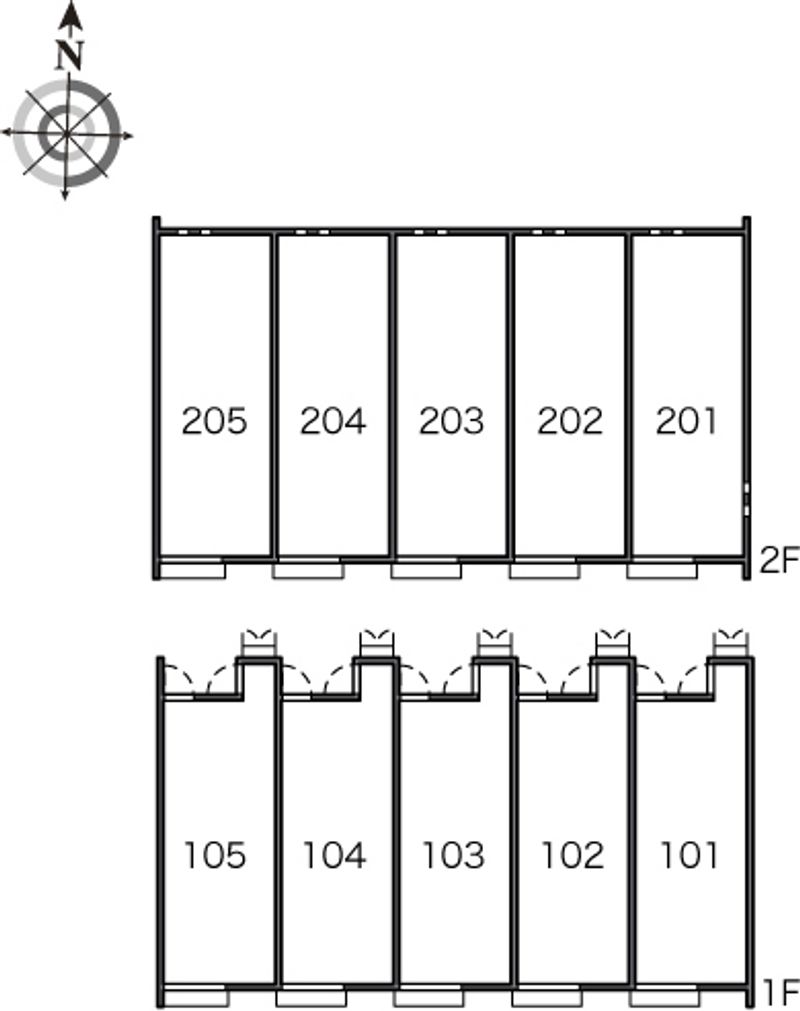 レオネクストながみね 間取り配置図