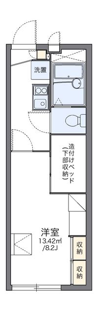 レオパレスはしば２ 間取り図