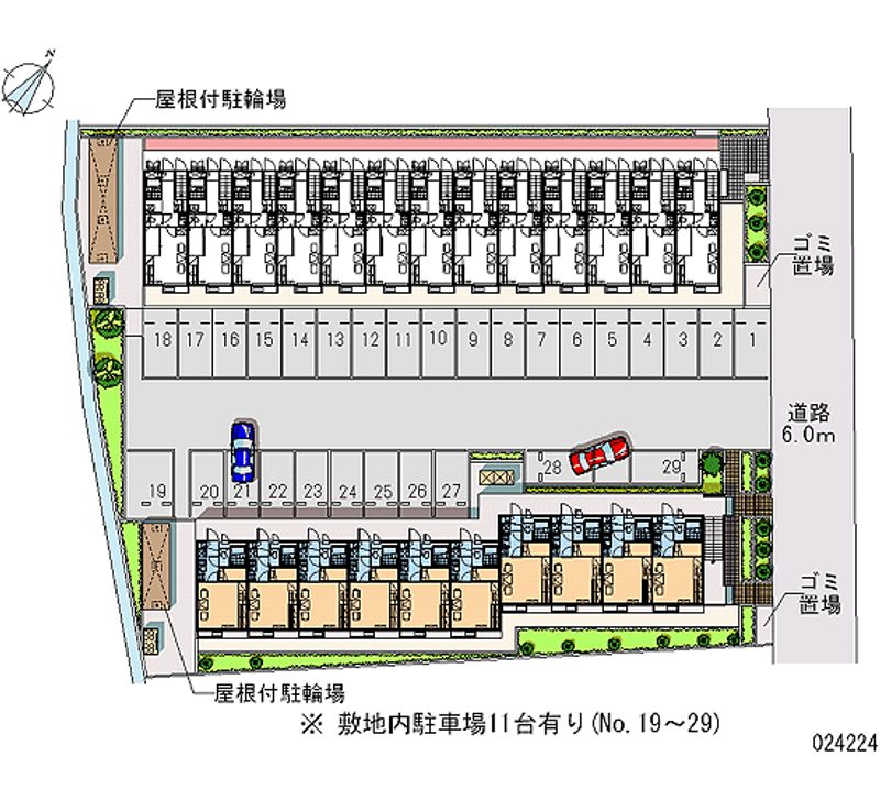 24224 bãi đậu xe hàng tháng