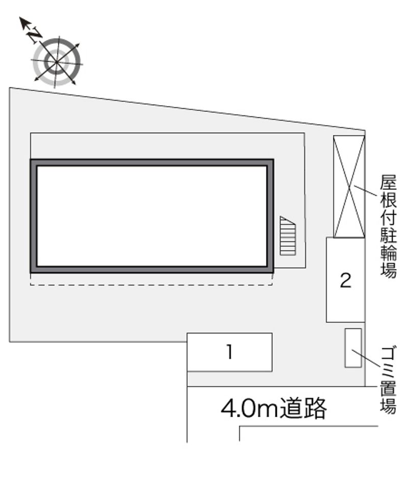 レオパレス美住 配置図