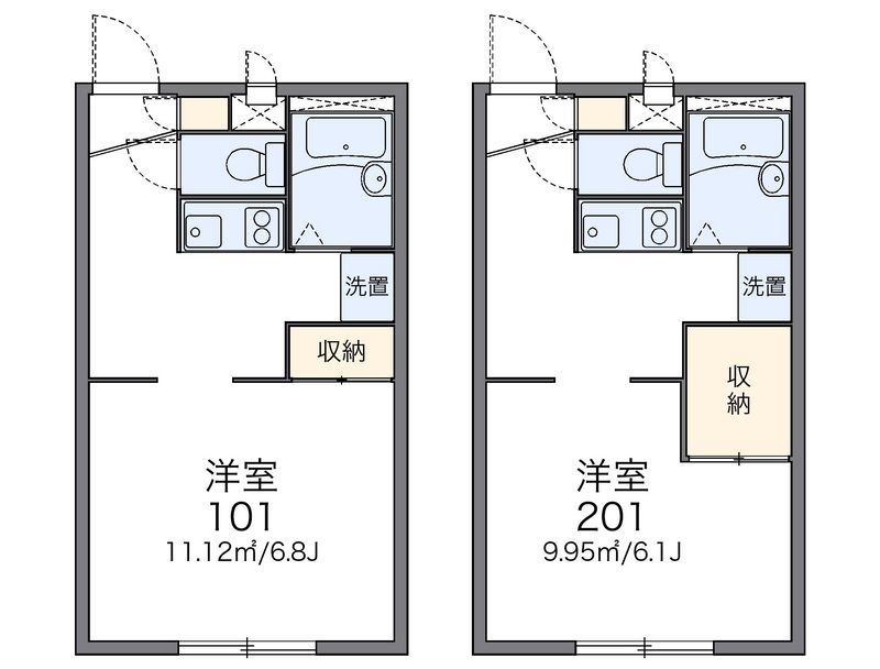 レオパレスまほろば 間取図