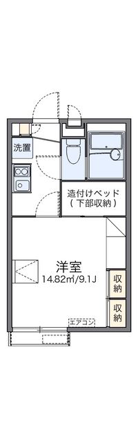 レオパレスグリーンハイツ 間取り図