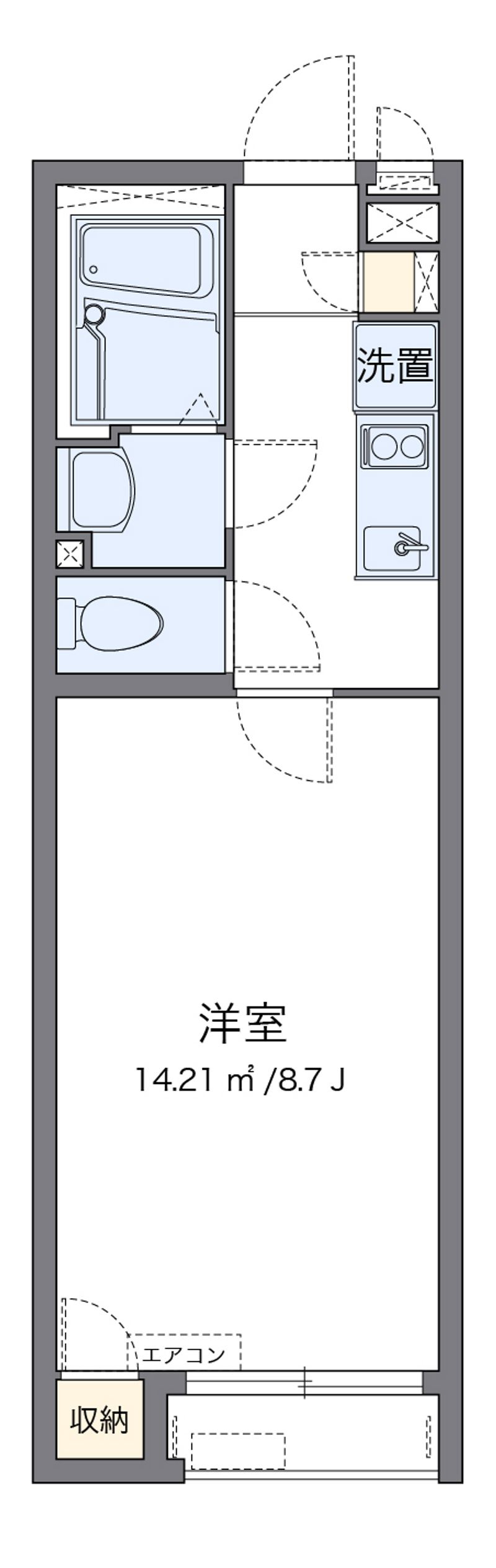 クレイノボヌール　テルマエ 間取図