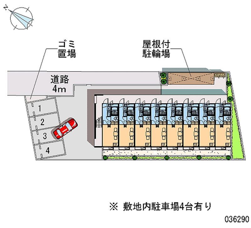 レオパレス相模が丘イースト 月極駐車場