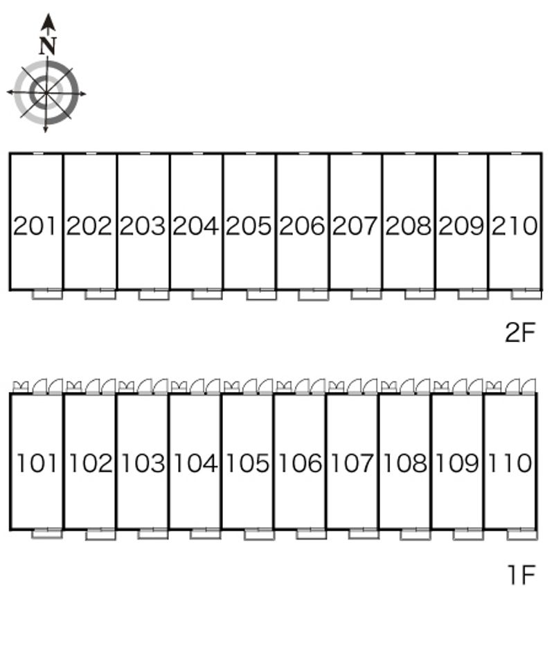 レオパレスサンジ 間取配置図