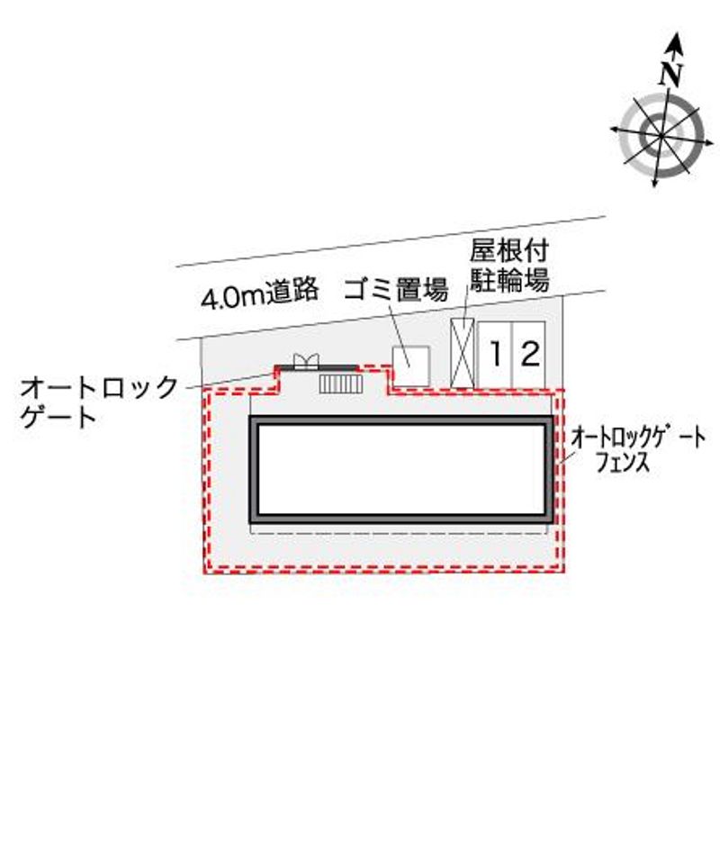 レオパレスバーディーパレス 配置図