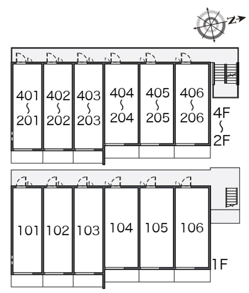 ミランダクレール　西八王子 間取り配置図