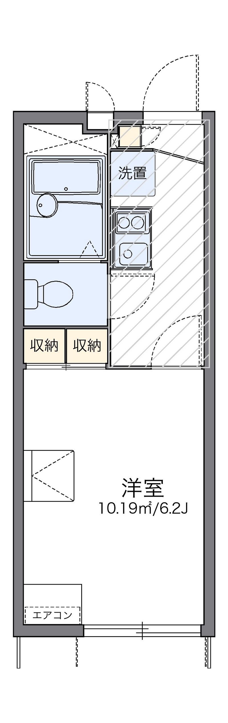 レオパレス陽光台 間取図
