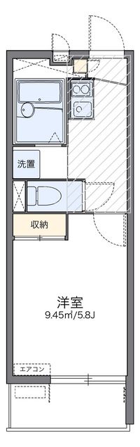 レオパレス翔 間取り図