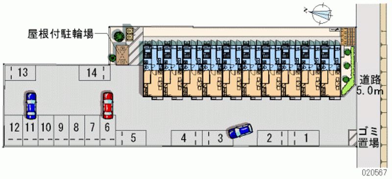 20567 Monthly parking lot