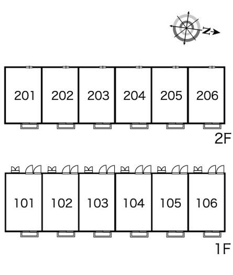 レオパレスいずみ 間取り配置図