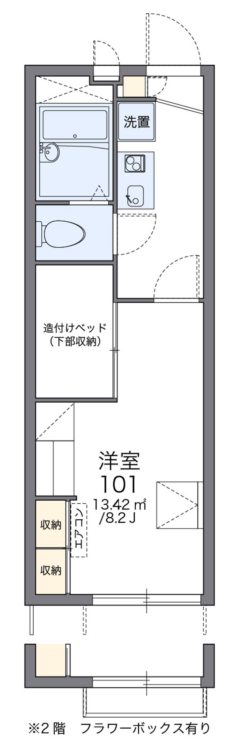 レオパレスもみじⅢ 間取図