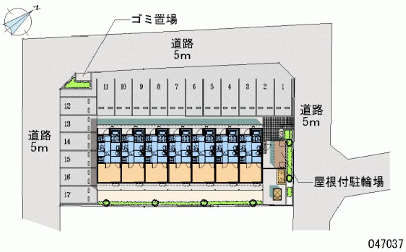 47037月租停车场