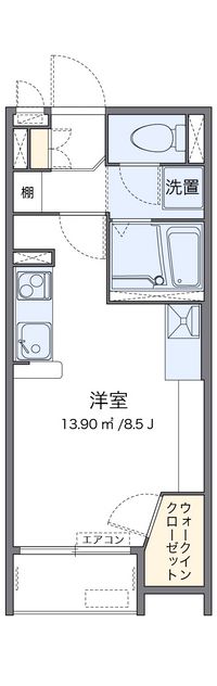 レオネクストグレイス紫蘭Ⅱ 間取り図