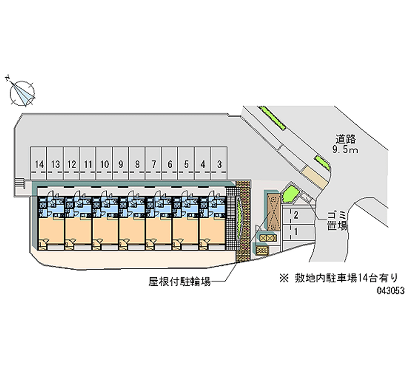 43053 bãi đậu xe hàng tháng