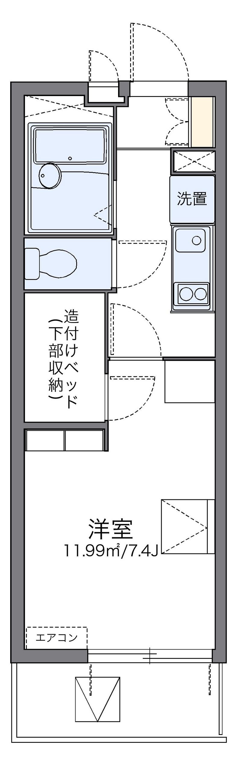 レオパレスシエル 間取図