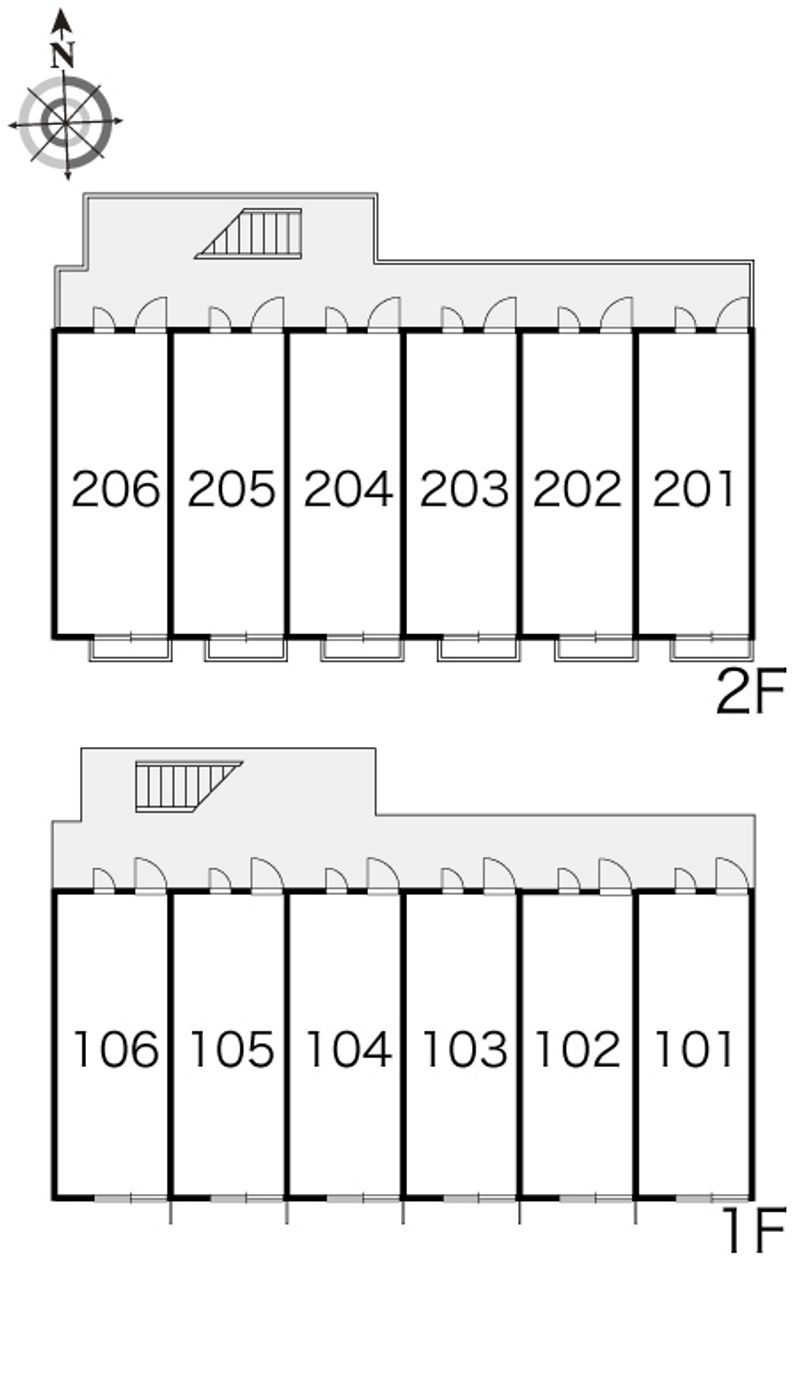 レオパレスおもだか 間取り配置図